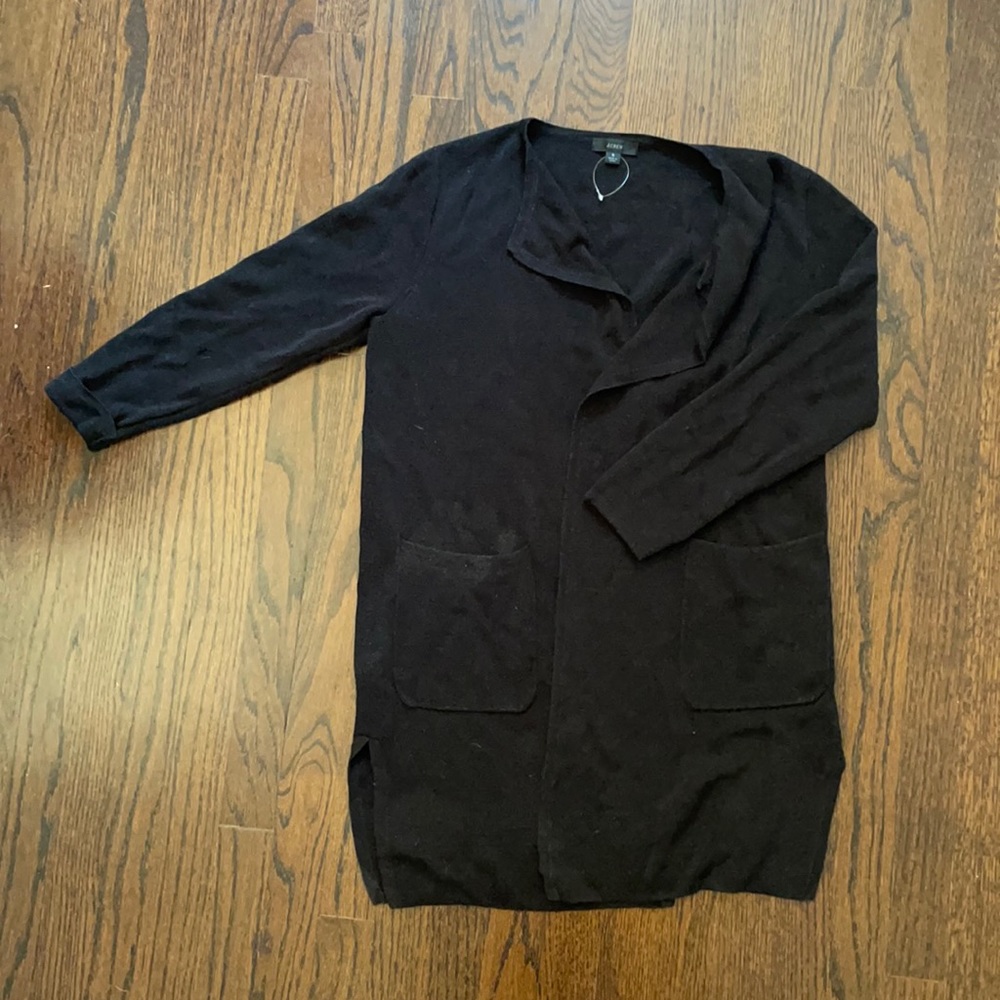 J. Crew Juliette black sweater blazer EUC